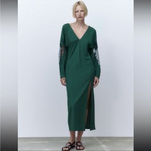ZARA Embroidered Dress